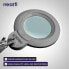 Фото #2 товара Neatfi XL Bifocal 1600 Lumen Super LED Magnifier with Clamp European Plug Large 7 Inch Wide Angle Lens 5 Dioptres with 20 Dioptres Hands-Free Function 16 W 84 PCS SMD LED (Silver) [Energy Class F]