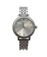 Silver Elegant Everyday Rhinestones Bezel Women Watch