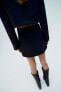 Фото #4 товара Мини-юбка с разрезами по бокам ZARA