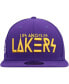 Фото #3 товара Men's Purple Los Angeles Lakers Rocker 9FIFTY Snapback Hat