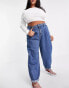 Фото #4 товара DTT Plus Grace balloon leg jeans in mid blue