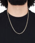ფოტო #3 პროდუქტის Solid Glitter Rope Chain 24" Necklace in 14k Gold