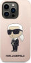 Karl Lagerfeld Karl Lagerfeld KLHCP14LSNIKBCP iPhone 14 Pro 6,1" hardcase różowy/pink Silicone Ikonik NoSize