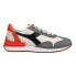 Фото #1 товара Diadora Equipe Mad Italia Lace Up Mens White Sneakers Casual Shoes 177158-C9343