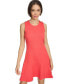 ფოტო #5 პროდუქტის Women's Button-Shoulder Jacquard Dress