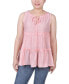 ფოტო #1 პროდუქტის Petite Sleeveless Tiered Blouse