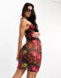 Фото #4 товара ASOS DESIGN mesh mini beach dress in vibrant abstract graphic