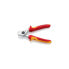 Knipex Kabelschere Länge 165 mm Kopf verchromt VDE Mehrkomponenten-Hüllen Form 1
