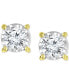 ფოტო #2 პროდუქტის Diamond Stud Earrings (1/2 ct. t.w.) in 14k White, Yellow or Rose Gold