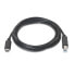 USB-C to USB B Cable Aisens A107-0054 Black 2 m (1 Unit)