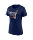 ფოტო #2 პროდუქტის Women's Navy Minnesota Twins Logo T-shirt