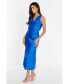 ფოტო #3 პროდუქტის Women's Satin Slip Midi Dress