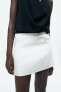 Zw collection satin mini skirt