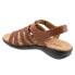 Trotters Tiki Laser T2322-215 Womens Brown Extra Wide Slingback Sandals Shoes 8