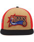 Фото #2 товара Бейсболка снепбек Mitchell&Ness Philadelphia 76ers Золото, Черный Hardwood Classics