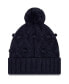 Фото #2 товара Big Girls Navy Chicago Bears Toasty Cuffed Knit Hat with Pom