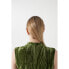 Фото #4 товара Блузка без рукавов SALSA JEANS High Neck Velvet Top Green - Женская Одежда - Блузки и кофточки