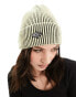 Basic Pleasure Mode sherbert stripe beanie in yellow