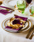 Charlotta Gold Set of 4 Dinner Plates, Service For 4