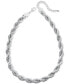 ფოტო #1 პროდუქტის Twisted Chain Rope Necklace, 16" + 2" extender, Created for Macy's