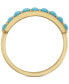 Фото #4 товара Кольцо EFFY Turquoise Band in 14k Gold.