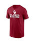 ფოტო #2 პროდუქტის Men's Crimson Oklahoma Sooners Football T-Shirt