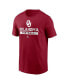 Men's Crimson Oklahoma Sooners Football T-Shirt