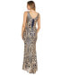 Фото #2 товара Women's Sleeveless Sequined Gown