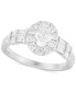 Фото #1 товара Кольцо Macy's Oval Halo Diamond ENG1402.