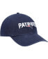 Фото #4 товара Men's Navy New England Patriots Clean Up Alternate Logo Adjustable Hat