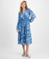 ფოტო #1 პროდუქტის Women's Trina Floral-Print Midi Dress