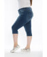 Women Mid Rise Crop Jeans