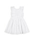 Little Girls Organic Cotton Flutter Sleeve Fit and Flare Dress