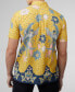 Men's Abstract Botanical Print Short Sleeve Shirt