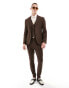 Фото #1 товара ASOS DESIGN skinny suit trouser in chocolate brown