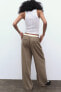 Trousers with satin waist