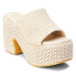 BEACH by Matisse Como Block Heels Womens Beige Casual Sandals COMO-949