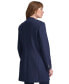 Women's Band-Collar Open-Front Jacket