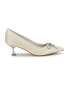 Фото #3 товара Women's Wendon Bridal Tapered Heel Slip-on Dress Pumps