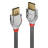 Lindy 2m High Speed HDMI Cable - Cromo Line - 2 m - HDMI Type A (Standard) - HDMI Type A (Standard) - 4096 x 2160 pixels - 18 Gbit/s - Grey - Silver