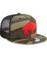 Фото #4 товара Men's Camo Buffalo Bills Throwback Main Trucker 9FIFTY Snapback Hat