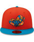 Men's Orange, Teal Cascabeles de Wisconsin Copa De La Diversion 59FIFTY Fitted Hat orange, teal, 7 3/8 - фото #3