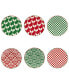Winter Medley 6" Canape Plates Set of 6, Service for 6