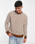 Фото #1 товара New Look relaxed fit puppytooth jumper in brown