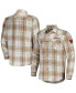 Men's NFL x Darius Rucker Collection by Tan Washington Commanders Flannel Long Sleeve Button-Up Shirt