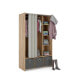 Фото #8 товара Lola 3 Bin Wardrobe with Curtain