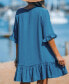 ფოტო #3 პროდუქტის Women's Ruffled Swim Cover Up Dress