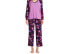 Фото #4 товара The Pioneer Woman Pajama Set Small Berry Polyester Floral Stretch V-Neck 2-Piece