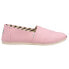 Фото #1 товара TOMS Alpargata Canvas Slip On Womens Pink Flats Casual 10017736T