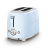 Фото #7 товара SMEG toaster TSF01PBEU (Pastel Blue) - 2 slice(s) - Blue - Steel - Buttons - Level - Rotary - China - 950 W